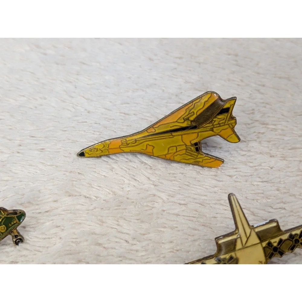 Vintage Military Aircraft Pin Lot 6 Total Army Marines Navy Air Force‎ Rare